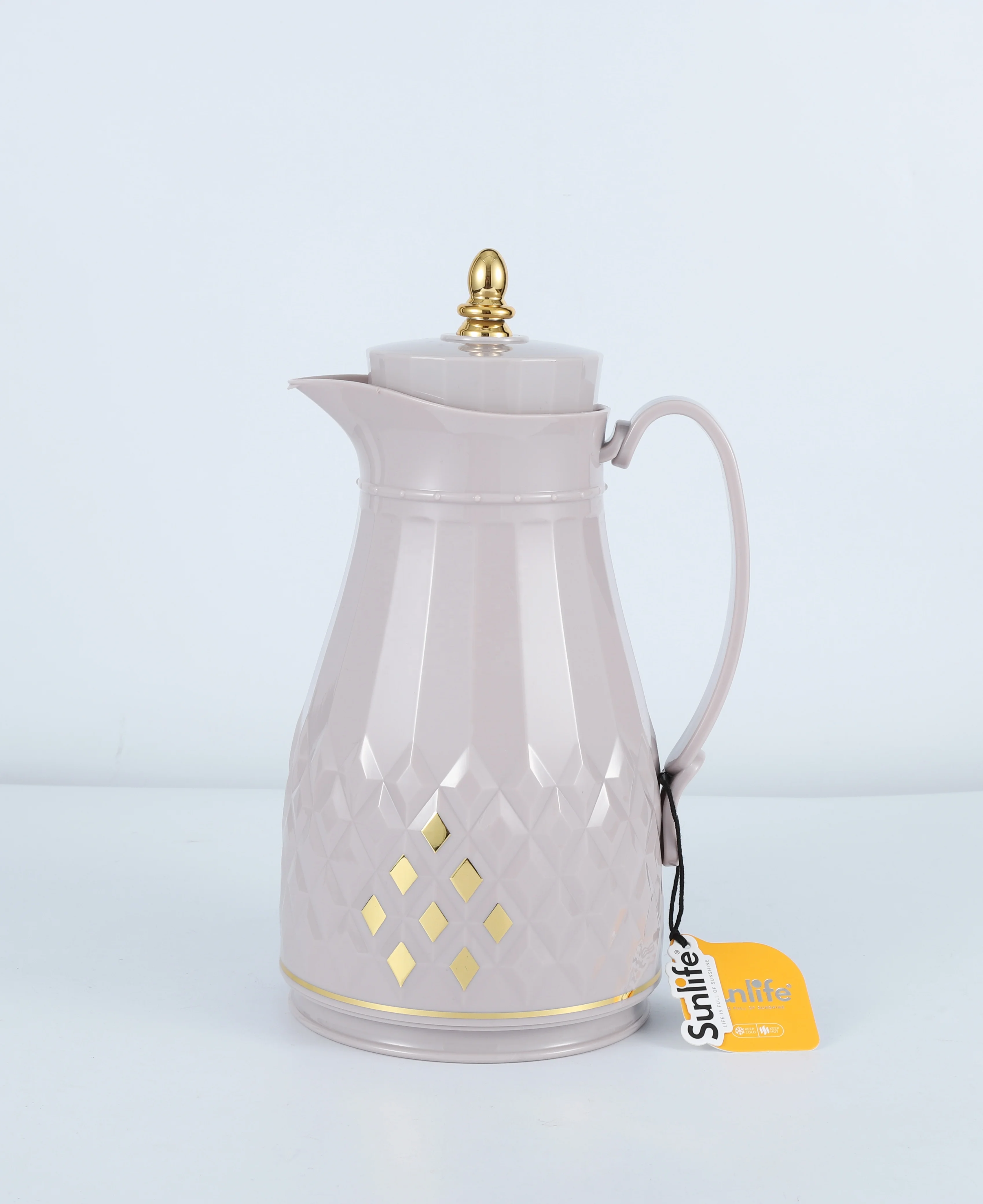 Day Days Vacuum Flask 1000ML Arabian Coffee Pot White Glass Liner Thermo Jug Tea Pot