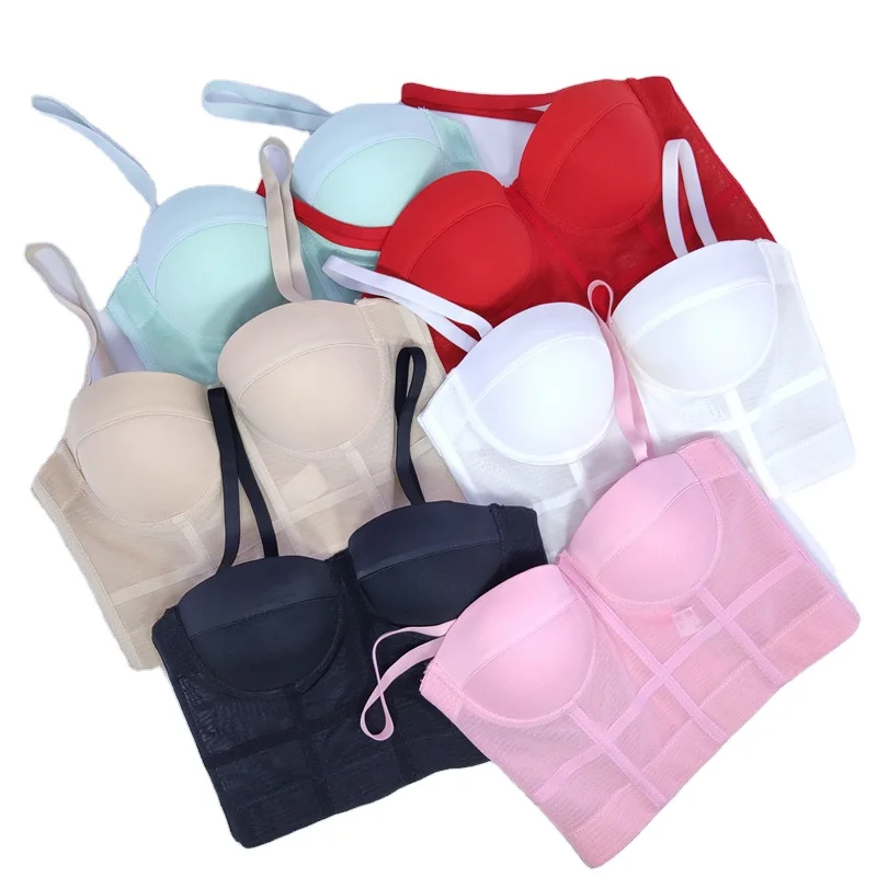 Hot Sale Soft Cotton Lingerie Women Push Up Set Bra Sexy Push Up Sport Bra Crop Top Shape Wear Corsets And Bustiers for women