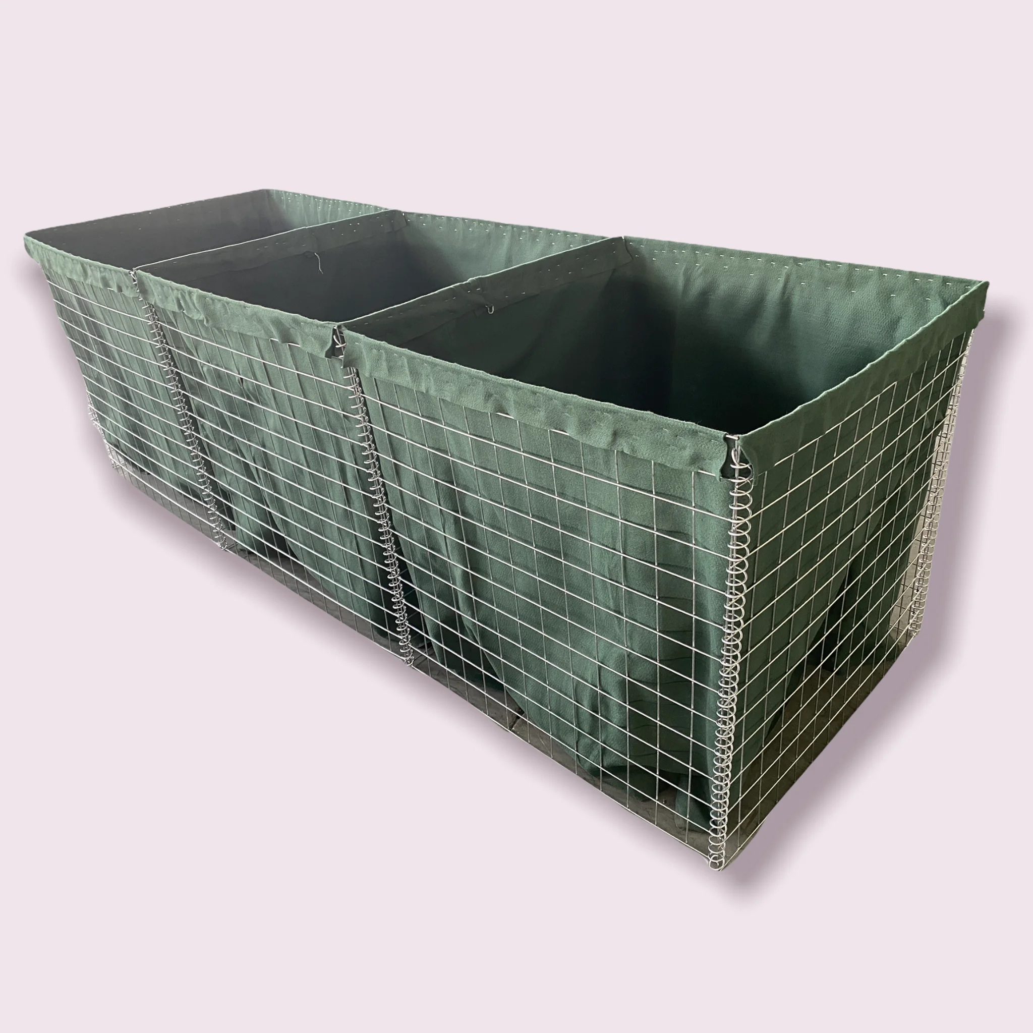 KAAP Explosion Proof Welded Mesh Gabion , Gabion Rock Cages Defensive Container Barrier
