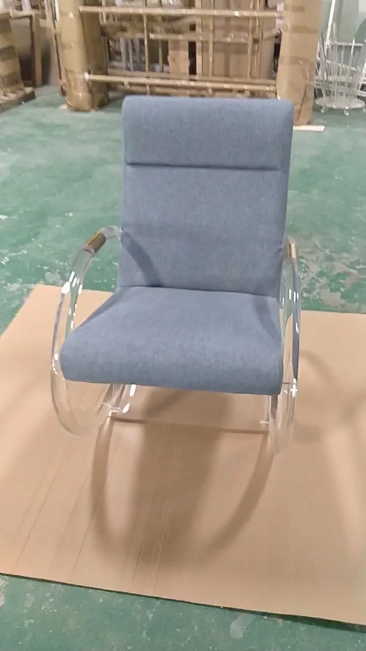 
Acrylic Leisure Rocker chairs with beautiful cushion 