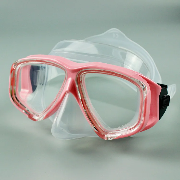 Professional Tempered Glass Waterproof Silicone Scuba Diving Mask