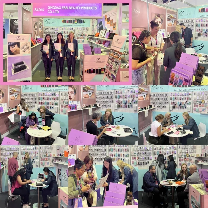 wholesale 0.05 CC 8mm-25mm Russian Volume Eyelash Extension pesta as Matter Black Mink Lashes 0.03 Cashmere lash trays