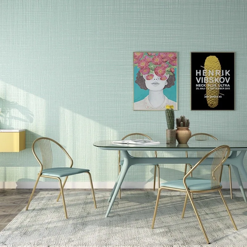 Factory Price Modern Minimalist Flax Stripes Solid Color Nordic Style Paper Wallpaper for Bathroom Living Room Hotel