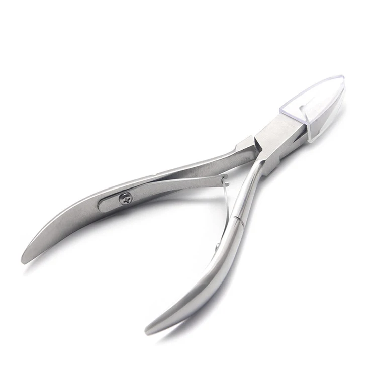 Professional stainless steel straight mouth nail nippers and cutters for nail podiatry