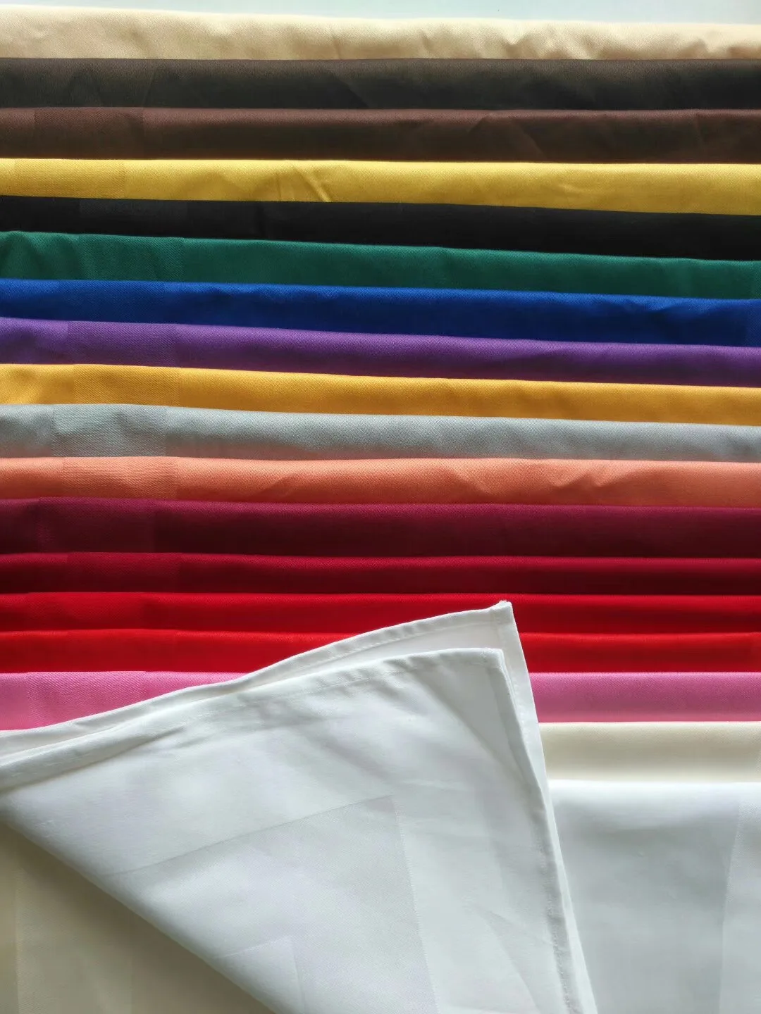 Wholesale Restaurant hotel White Table Napkin Cloth Cotton Dinner Napkin for Wedding and Party