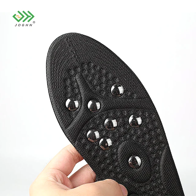 Amazon sweat-absorbent breathable health care magnetic massage arch support full pad  belt cloth magnetic therapy insoles