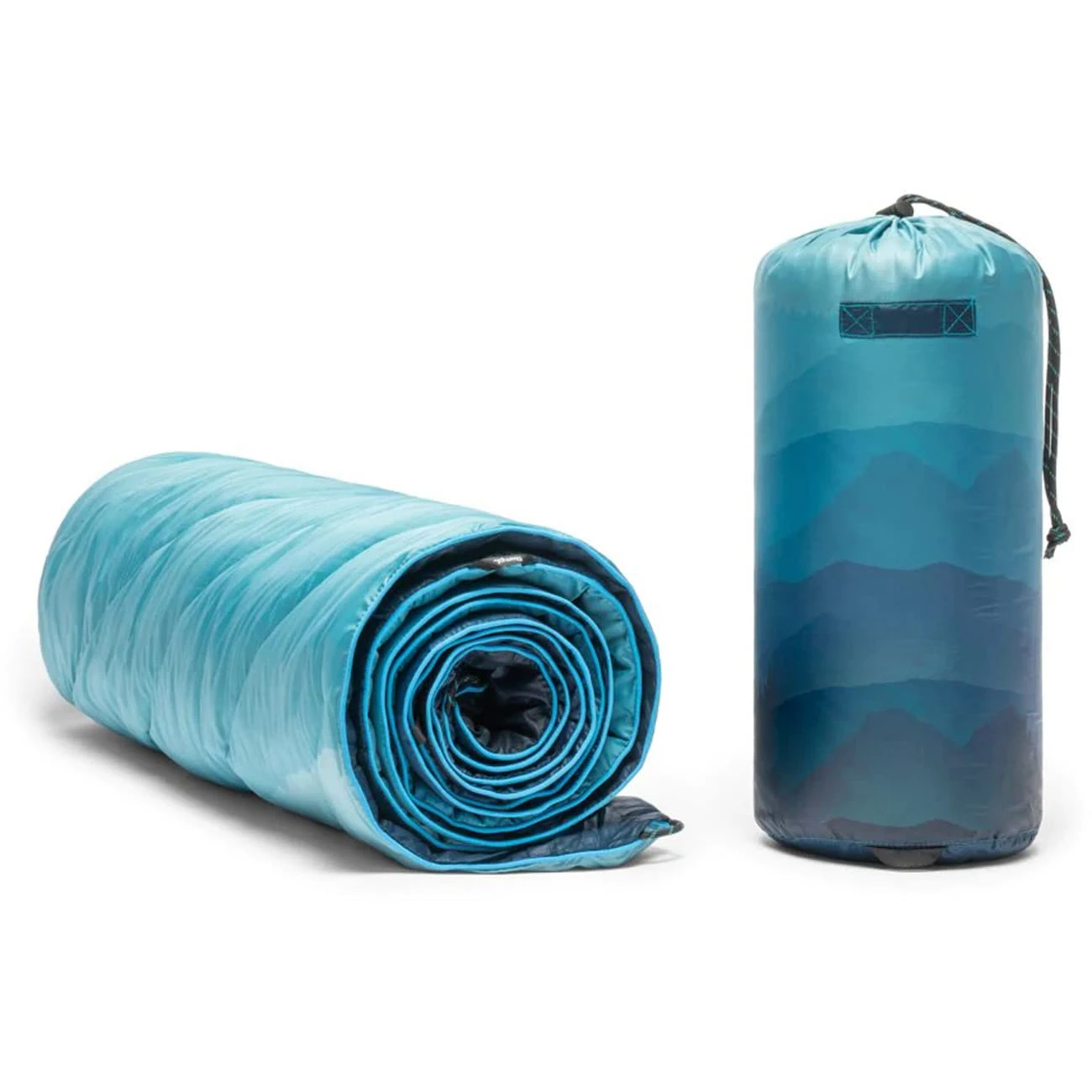 High Quality Packable Light and Thin Blanket Waterproof Fabric Warm Compact Camping Travel Down Blanket for Hiking, Backpacking