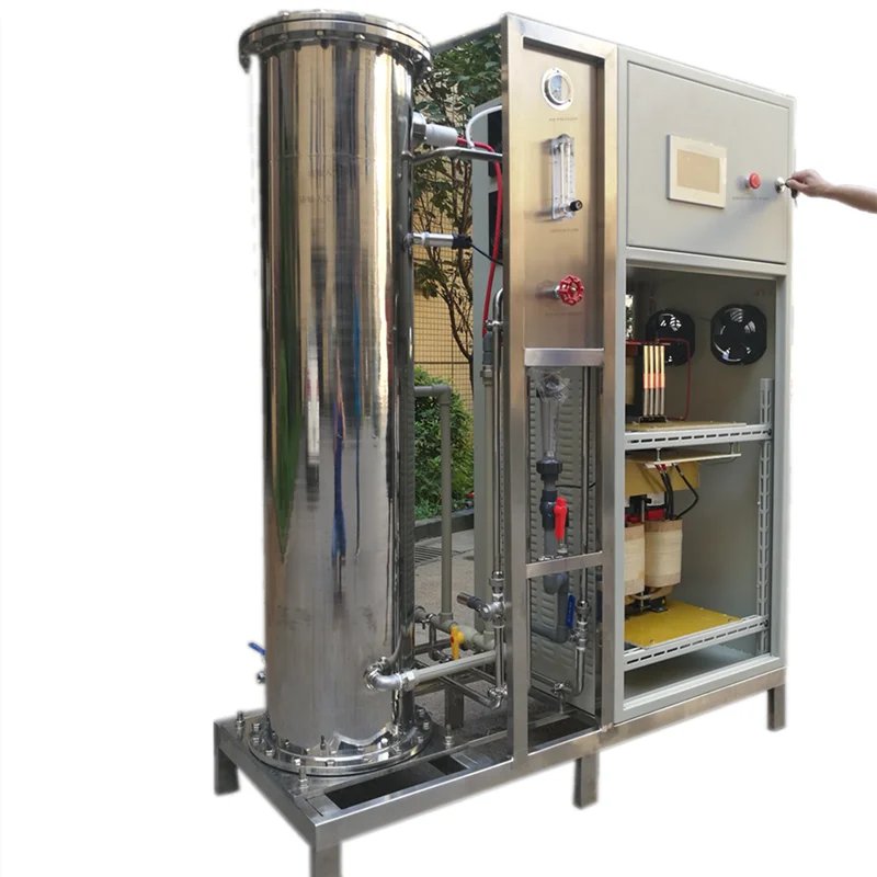 OZOTEK 1000G Water cooling KG ozone generator 80 130mg /L for Water Treatment