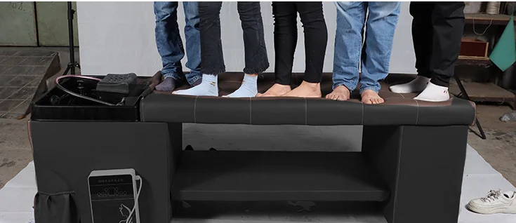 High end beauty salon hair washing table spa beauty treatment chair equipment shampoo bed