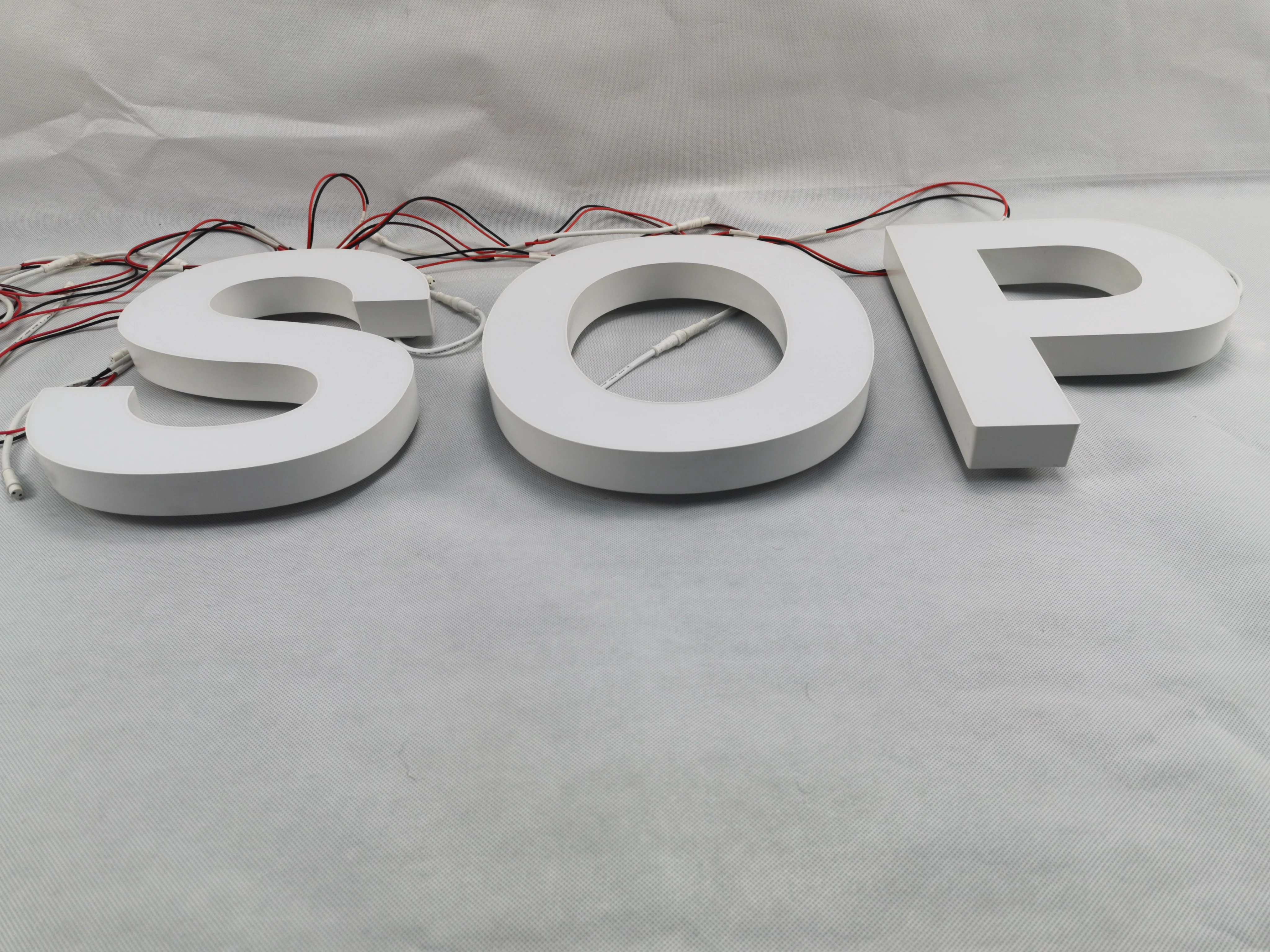 pvc advertising materials solid acrylic letters