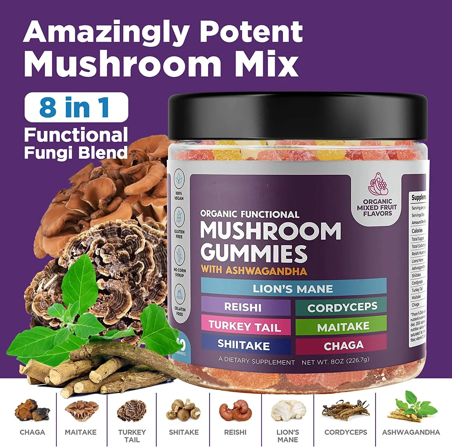 New Design Wholesale Mushroom Gummies