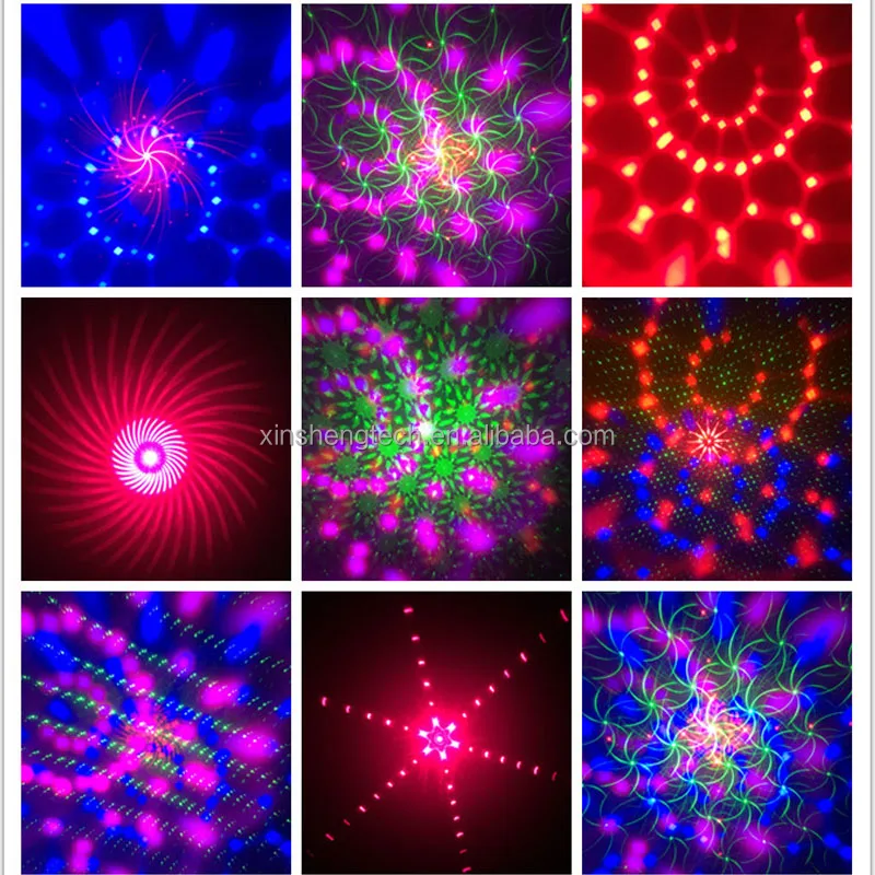 Flush Mount Led Ceiling Home Lighting for Bedroom Club Party Wedding Led Laser Lamp Stage Equipment Rotating Laser Light