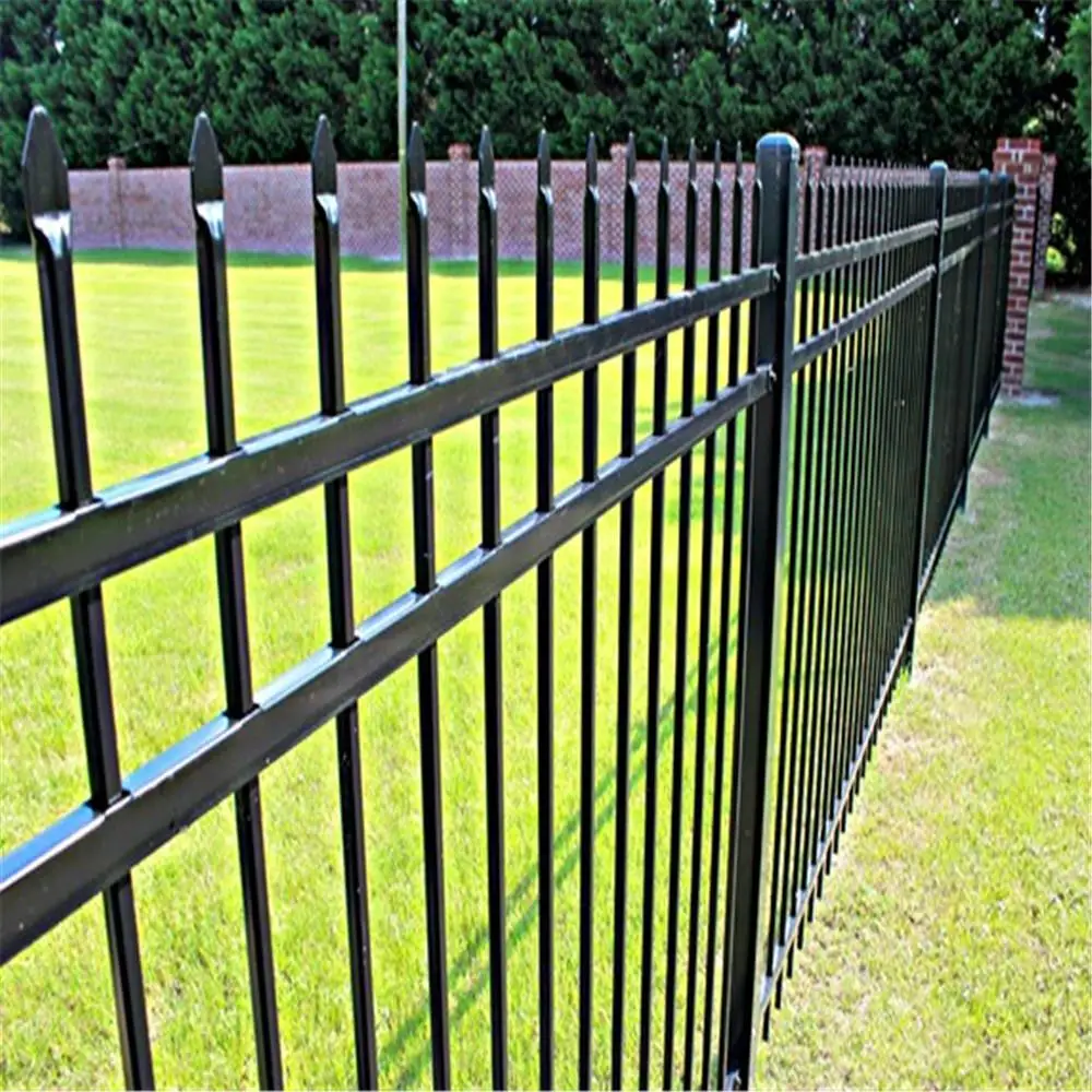 Aluminum Metal Picket Ornamental Fence wrought zinc steel guardrail fence panels garden