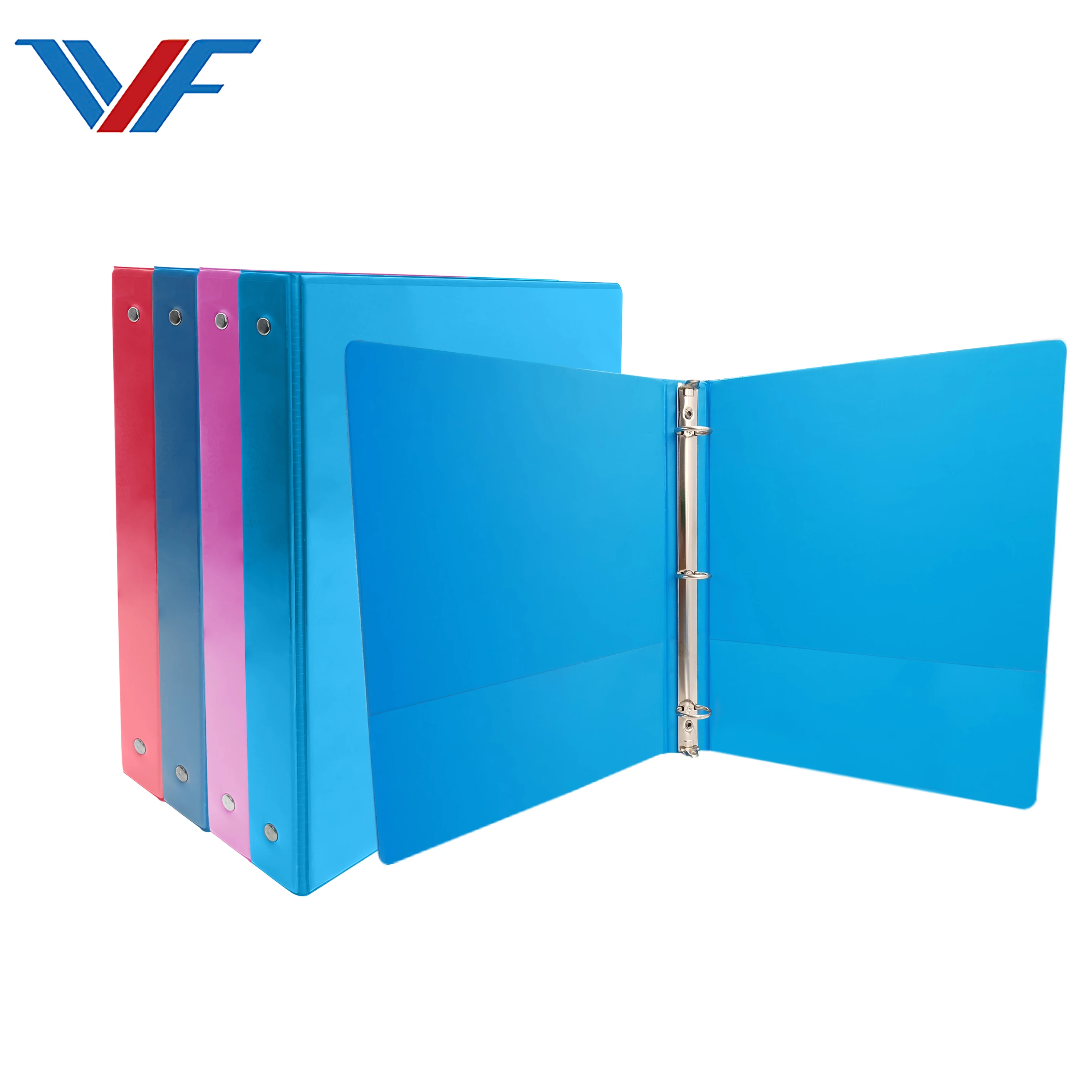 Manufacturer wholesale  PVC 3 hole ring binder school office stationery A4 file folder with handle