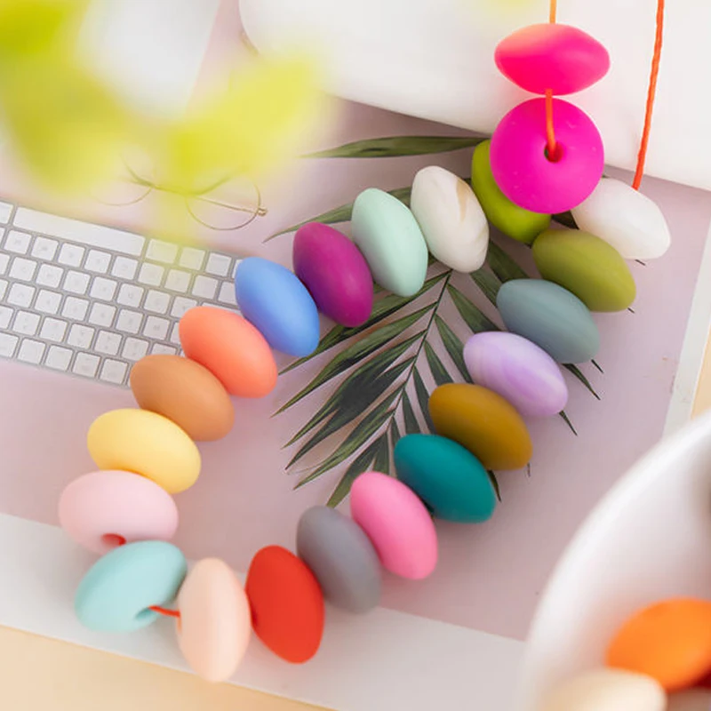 Wholesale Baby Food Grade Soft Silicon Teething Bead Silicone Beads For Making