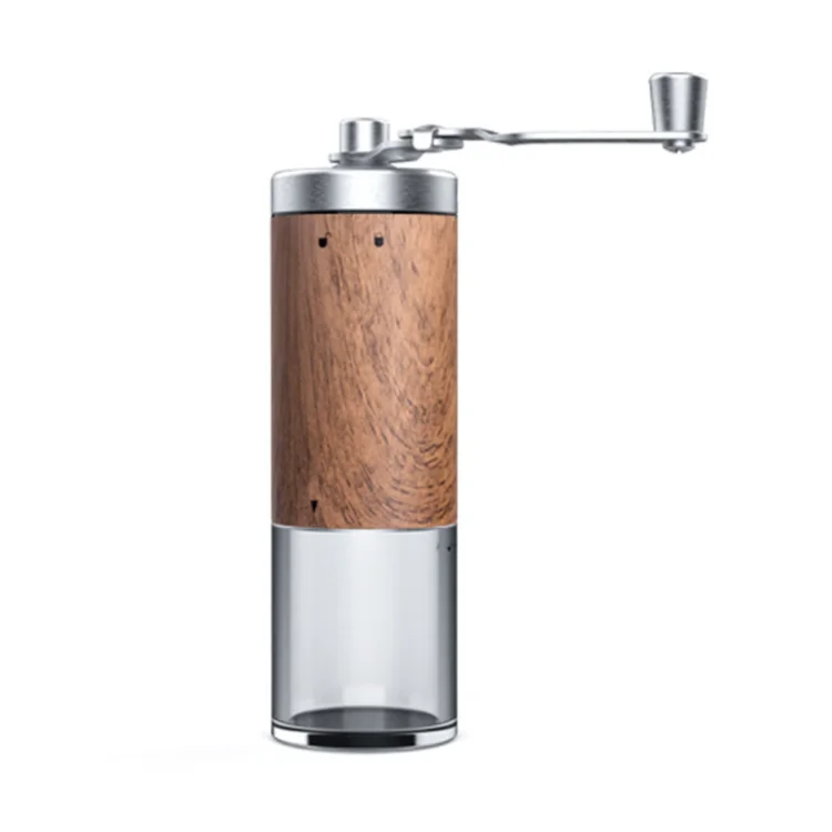 Hot selling Wood grain stainless steel Multipurpose ceramic grinding core coffee bean grinder