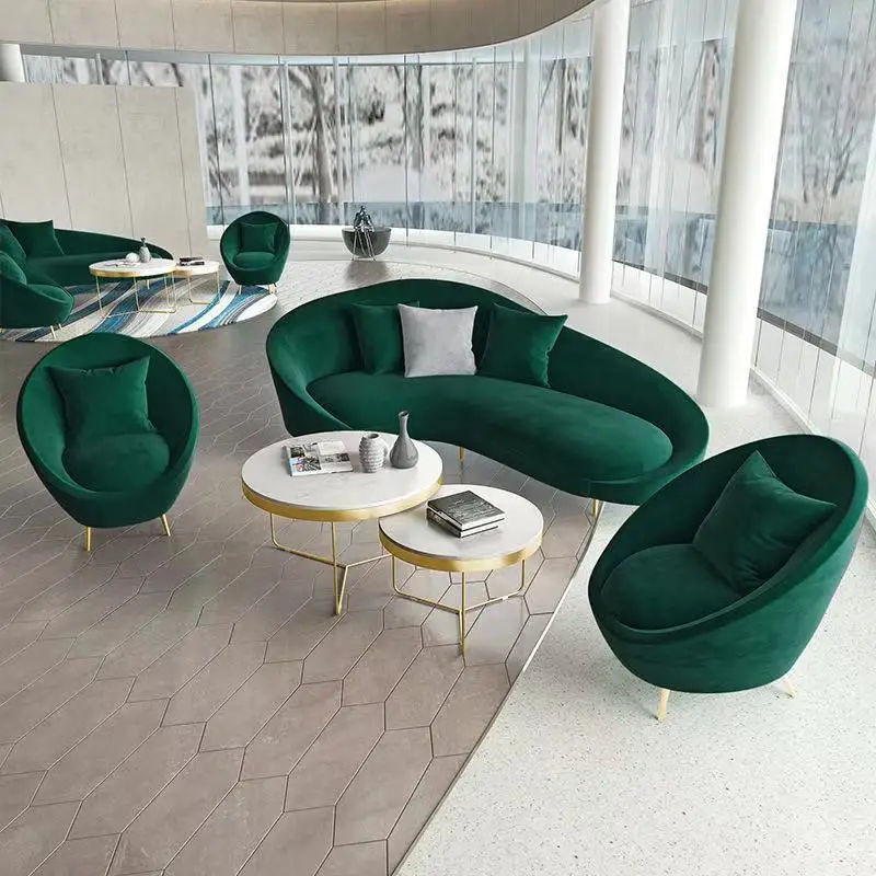 Современная розовая мебель для ожидания, 4, 3, 2 места, секционный диван для гостиной, мебель для гостиной, золотые ножки