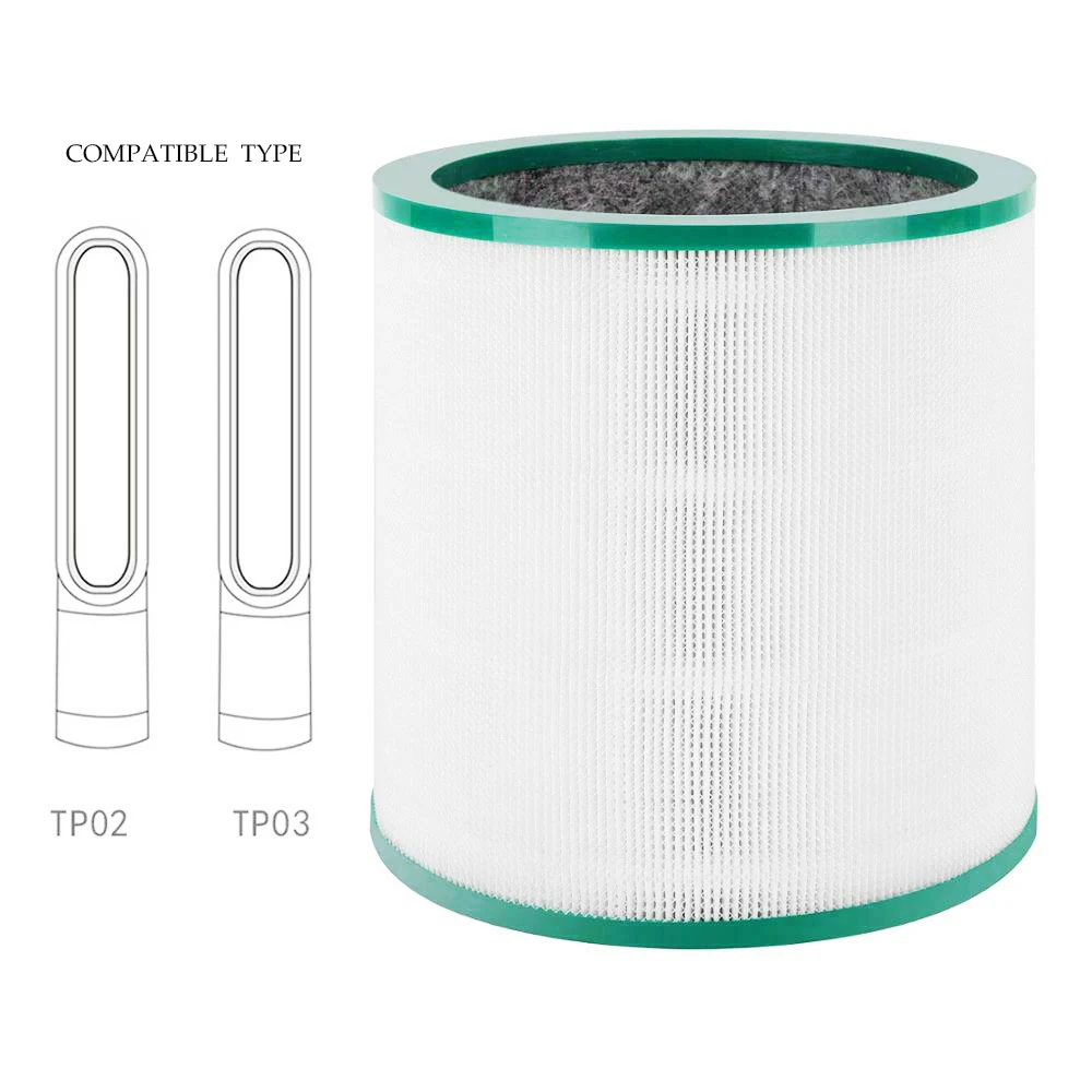 Хорошая Hepa-фильтр, цена, очиститель воздуха, сменный цилиндр, настоящий HEPA-фильтр с активным углем для Dysons TP01