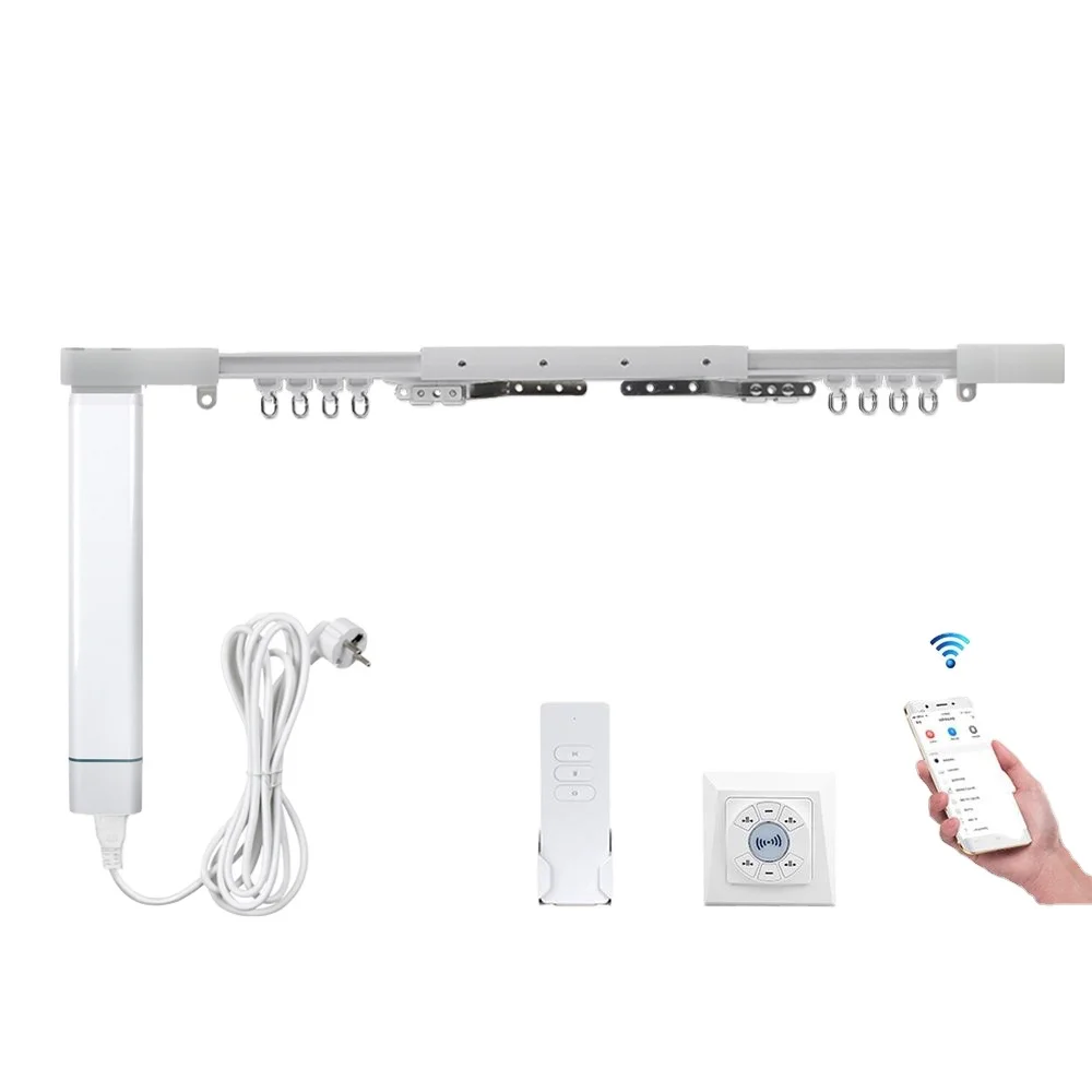 Zemismart Tuya WiFi Smart Curtain Alexa Google Home Electric Stage Curtain Motorized Curtains Motor With Track