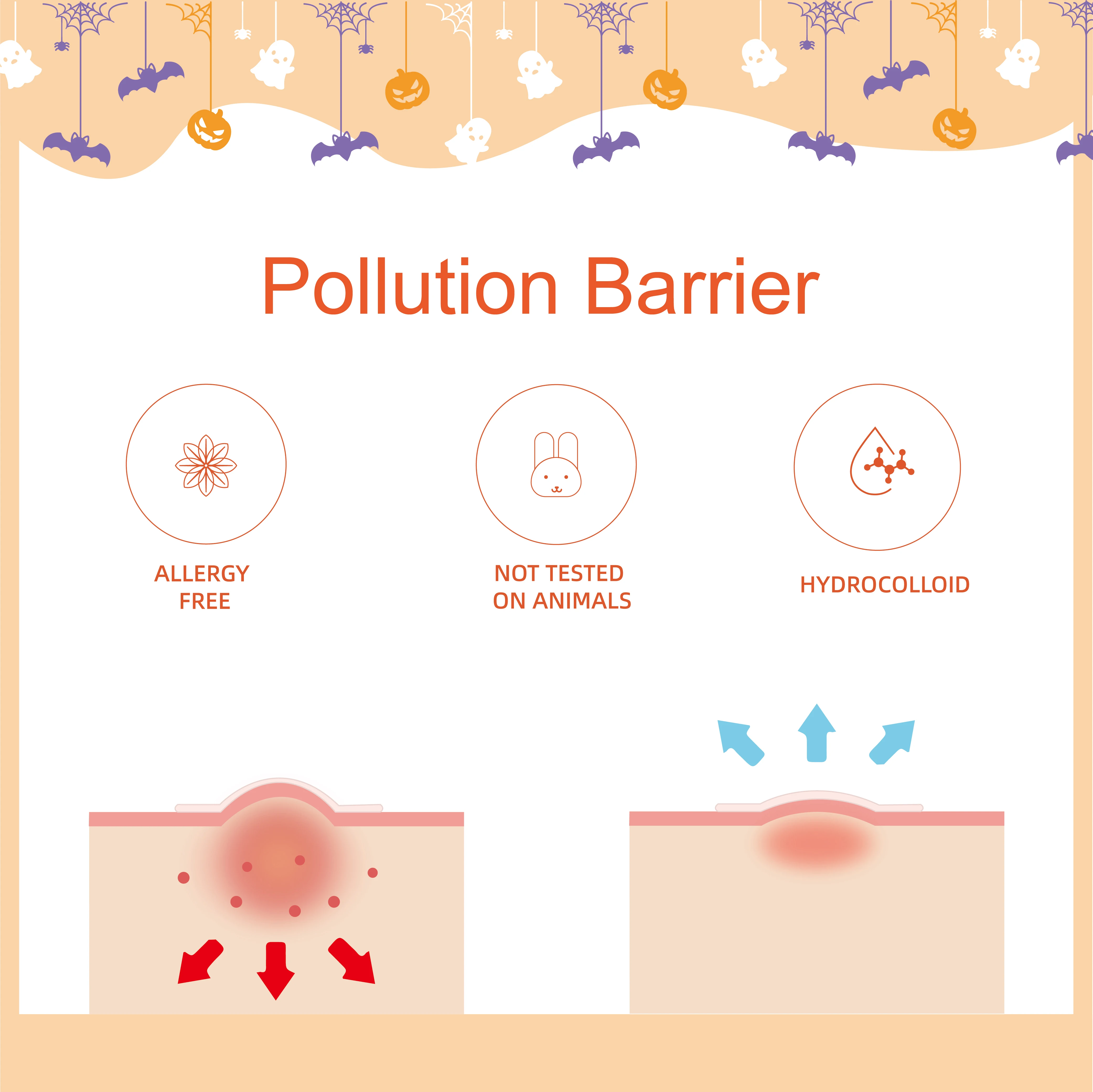 Halloween Customized Shape Acne Patch Wholesale Acne Pimple Patches Salicylic For Face