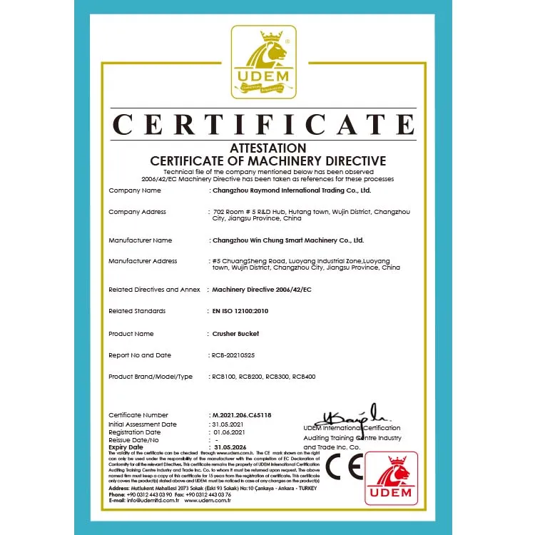 Rotating Sieve Bucket Hydraulic Crusher Bucket for Excavator