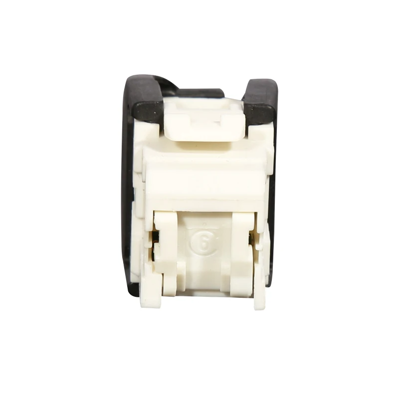 180 Degree Cat6A RJ45 Keystone Jack Punch-Down Network Black For Wall Plate Outlet Panel