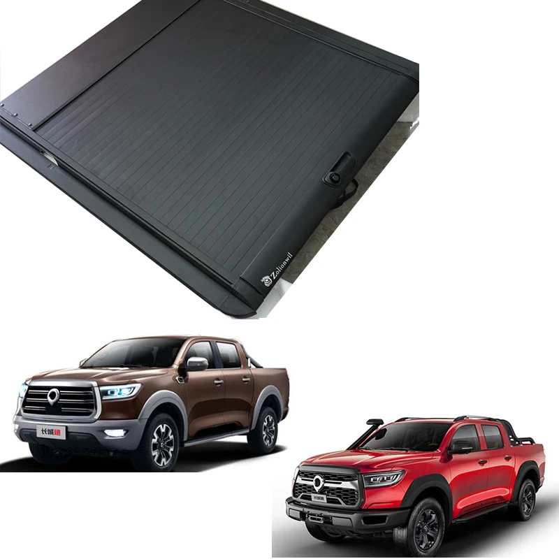 Great Wall GWM POER Rear Compartment Lid Refitting Thickened Aluminum Pickup Back Cover Rolling Curtain Push Pull Back Box Cover
