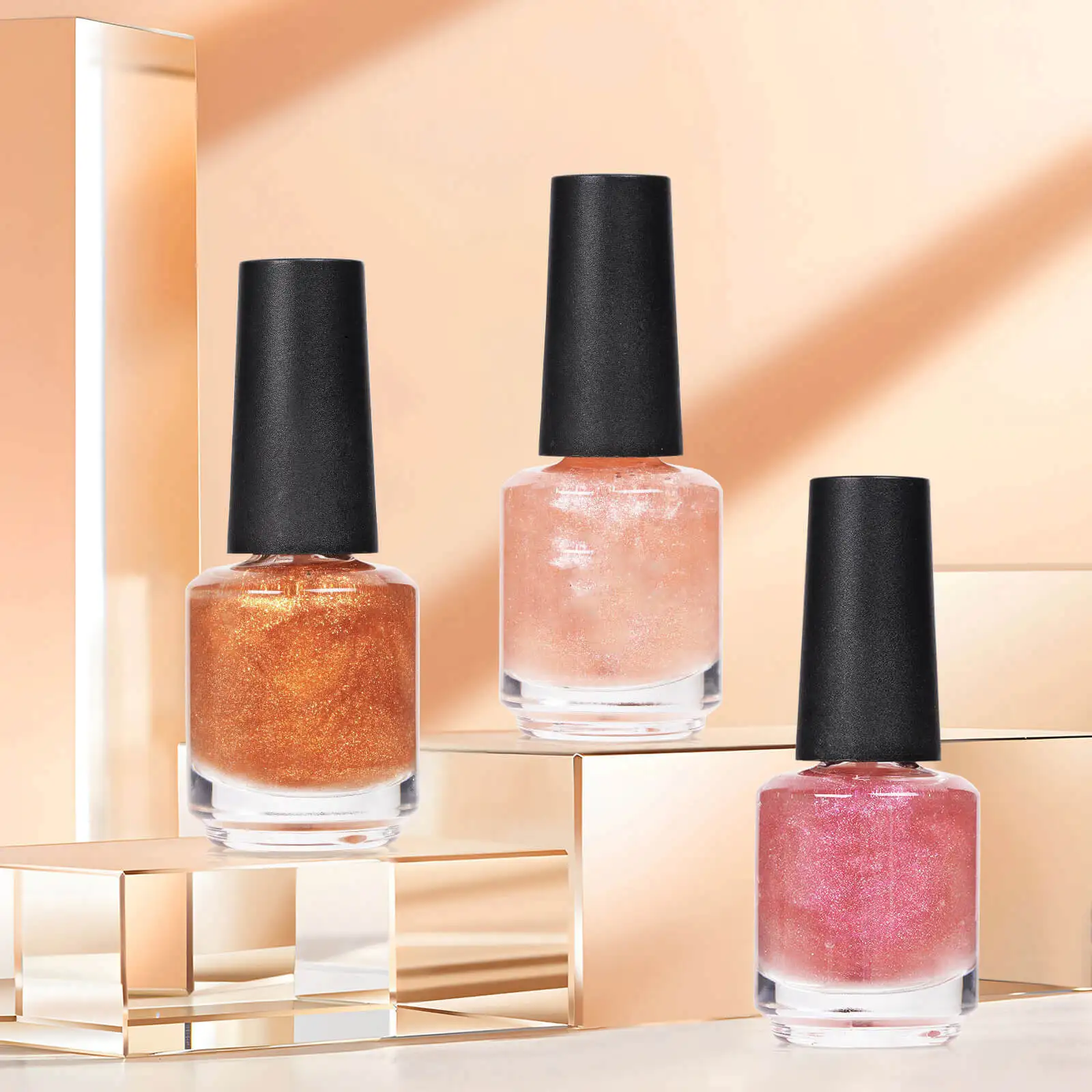 Private Label Organic Golden Glitter Cuticle Oil Wholesale Manicure Custom Nail Revitalizer Vegan Cuticle Oil With Custom Logo