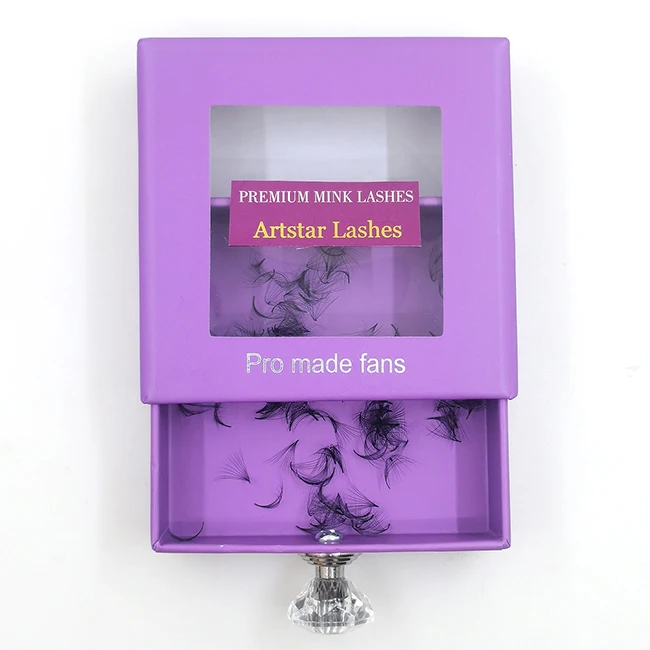 Eyelash Supplier Best Selling Loose C CC D Curl 100% Handmade  Pre Made Fans Natural Looking Long Stem Pre Made Fans