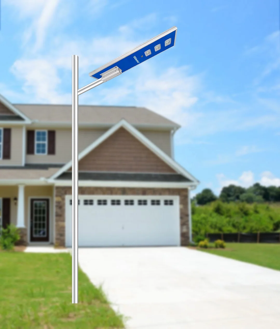 WAKATEK завод водонепроницаемый уличный фонарь 150 Вт 200 Вт 300 Вт интегрированный все в одном светодиодный уличный фонарь на солнечной батарее