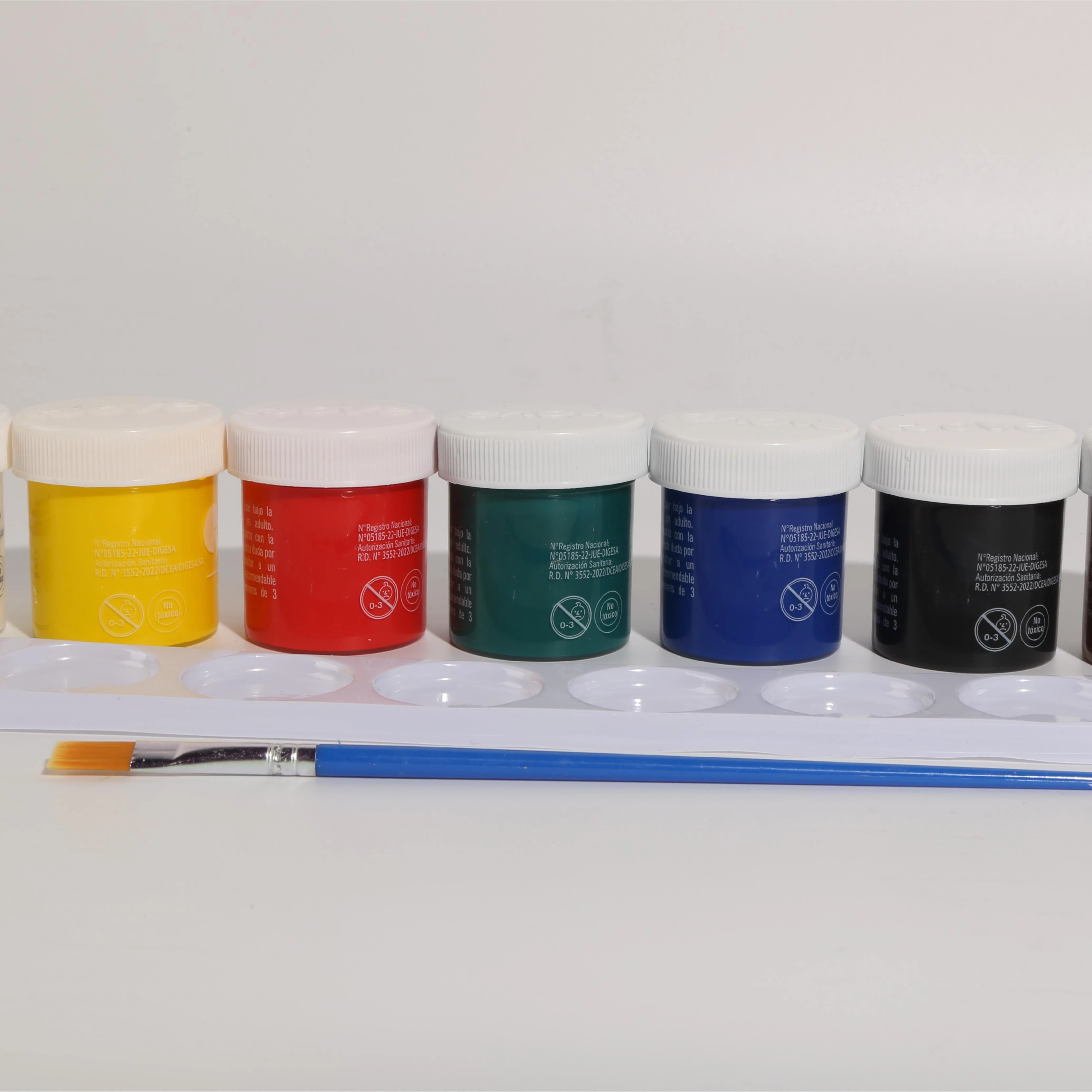 hot selling 7 colors non-toxic tempera paint water color set for canvas and other painting