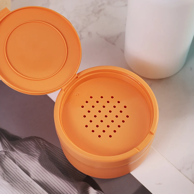 HDPE White Plastic Empty Baby Talkum Talcum Powder Container Bottle And Jar Manufacturer With Sifter, Puff