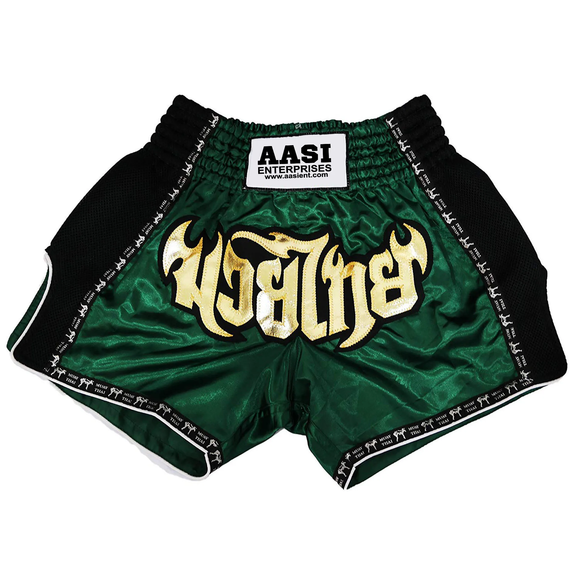 Пользовательская Экипировка Muay Thai шорты индивидуальный логотип шаблон с белыми