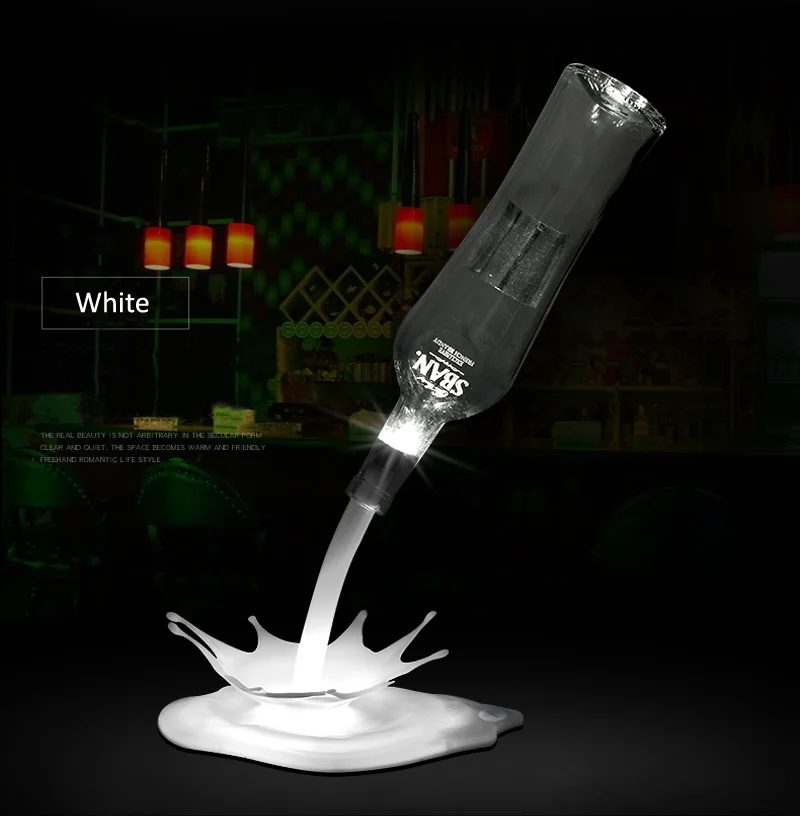 2024 Bar Accessories USB Rechargeable Display LED Beer Bottle milk Wine Pouring Lamp decorative wine bottle light