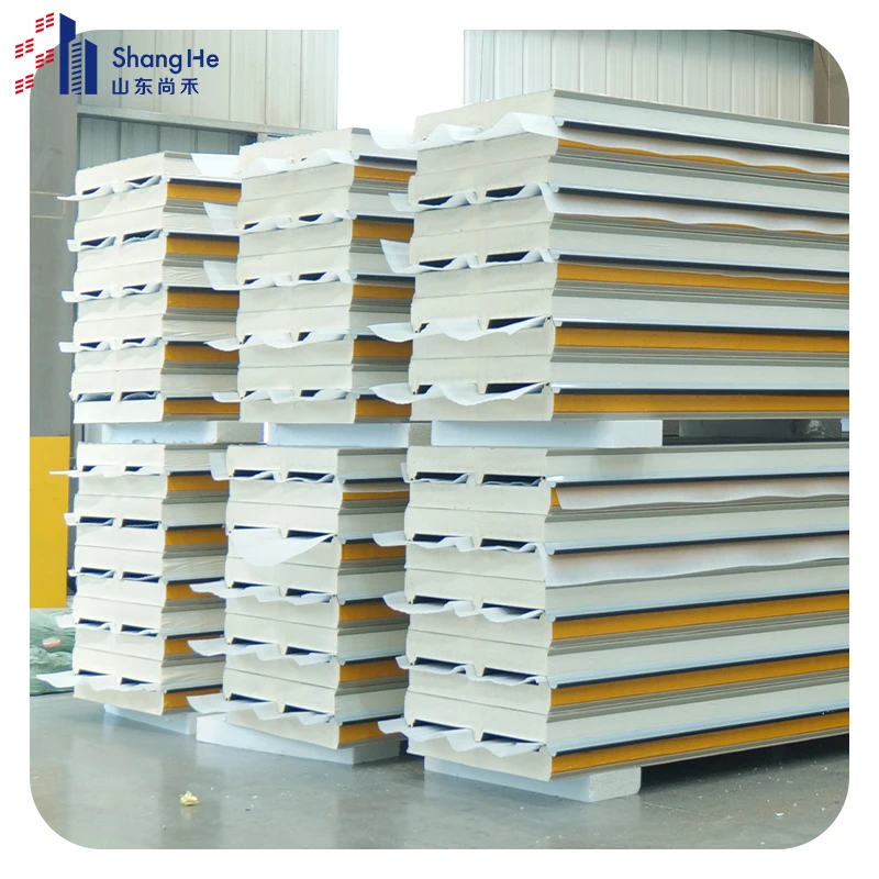Factory Manufacture Various Metal Polyurethane Foam Wall Pu Roof Sandwich Panel
