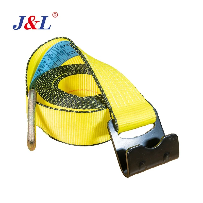 JULI American standard cheap ratchet straps flat hook 1T~10T tie down belt used in lashing transportation