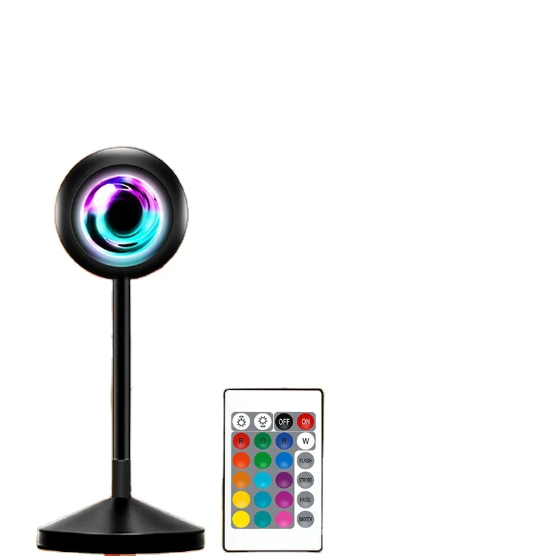 Sunset Lamp Projection Light 16 Colors Changing Atmosphere Night LED Floor Lamp for Room Decor
