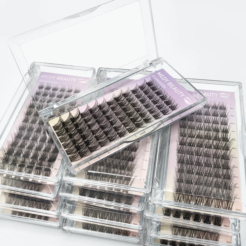 Wholesale 30 Segments Cluster Eyelashes Extension Natural Individual Lashes Diy Segment Lashes Natural Individual Cluster