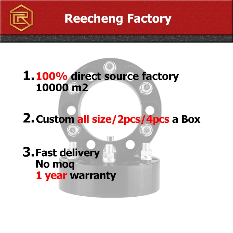  Reecheng фабрики 2 дюймов 5x120 T6061 алюминиевого сплава Hubcentric адаптер шпильки кованые