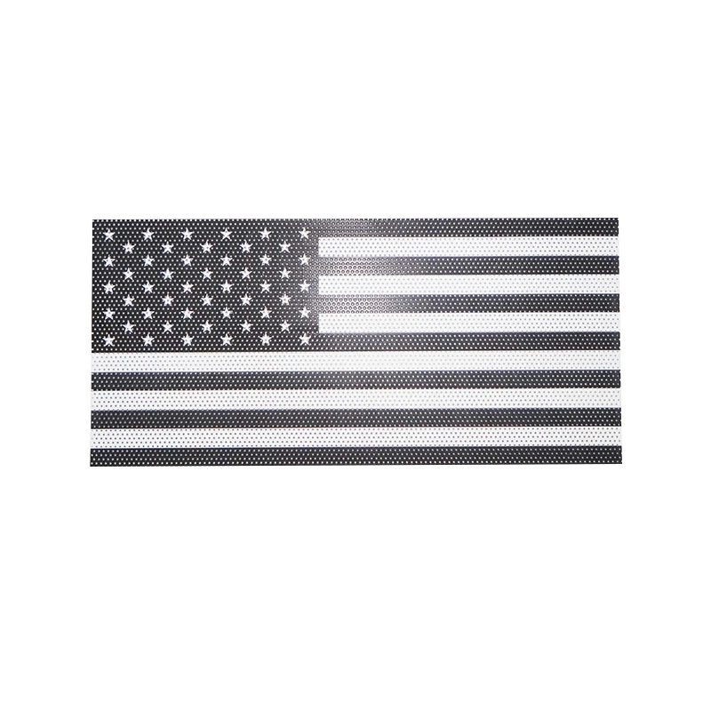 Grill Black Iron Front Grille Insert Black & White Flag For Jeep Wrangler JK Modified Car Accessories 2007-2017