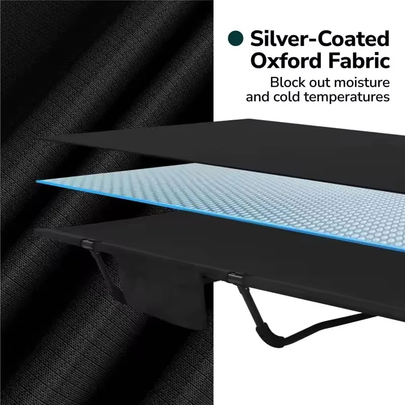 Wholesale Aluminum Outdoor Oxford Sleeping Camping Bed Foldable Adjustable Folding Cot Camping Bed