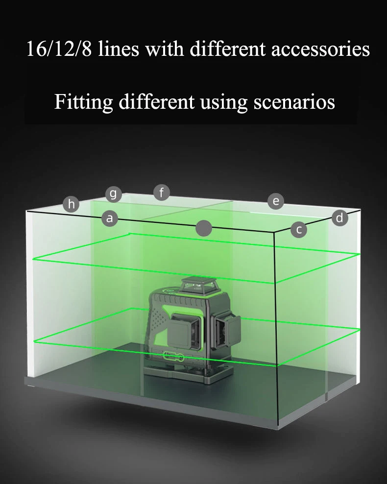New Upgrade Item 12/16 laser lines Indoor/outdoor using Remote Control Slash Function Laser levels