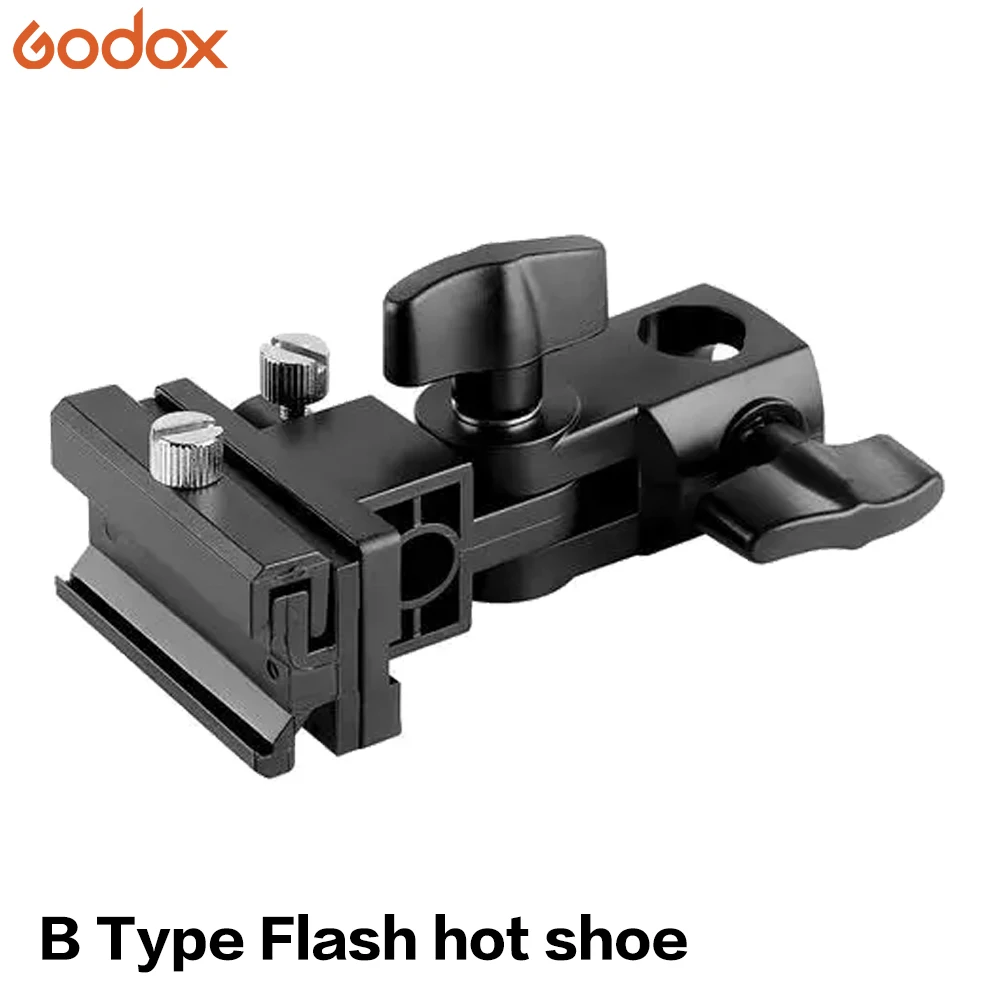 Godox B type Bracket Holder flash light bracket for speedlite umbrella softbox Flash Hot Shoe Umbrella Holder Swivel bracket