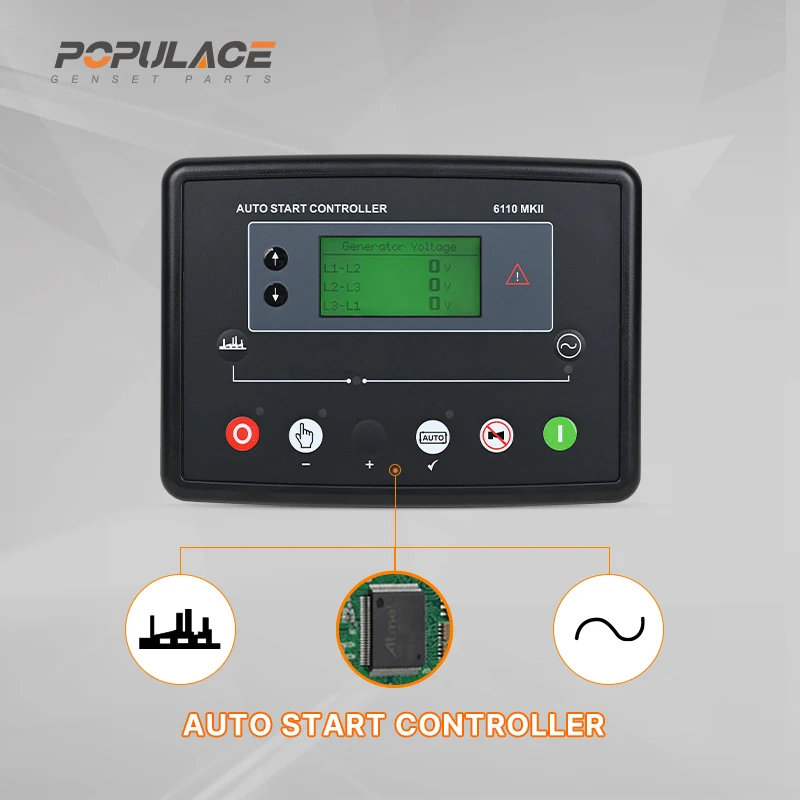POPULACE dse genset synchronization control dse6110 generator controller dse6110 mkiii electrical panel board dse6110  cdse61110