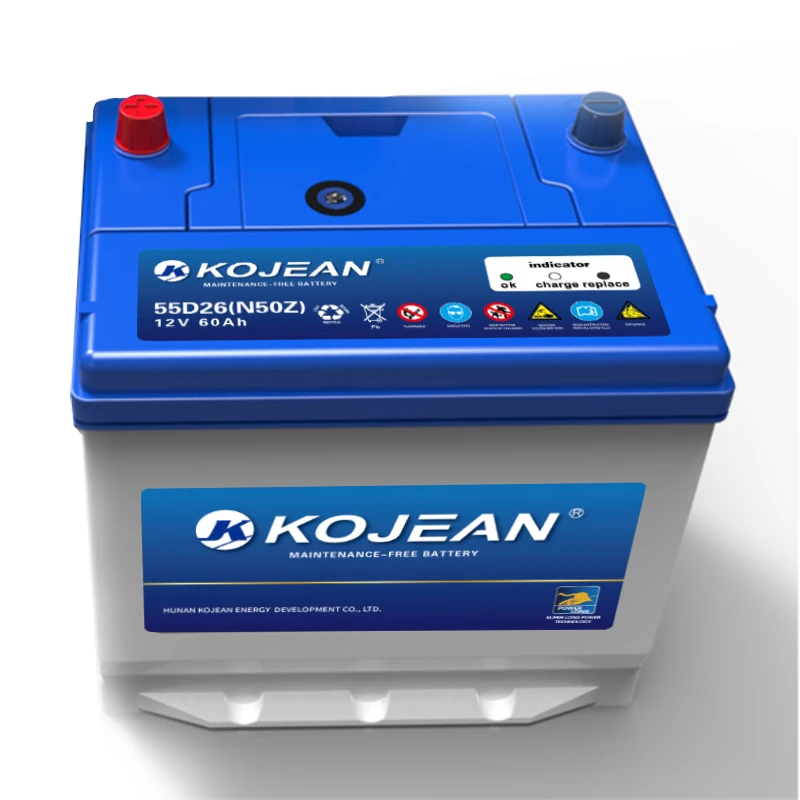 Hot Sale Automotive Battery Maintenance Free Starting Cars Rechargeable Car Batteries Wholesale 55AH
