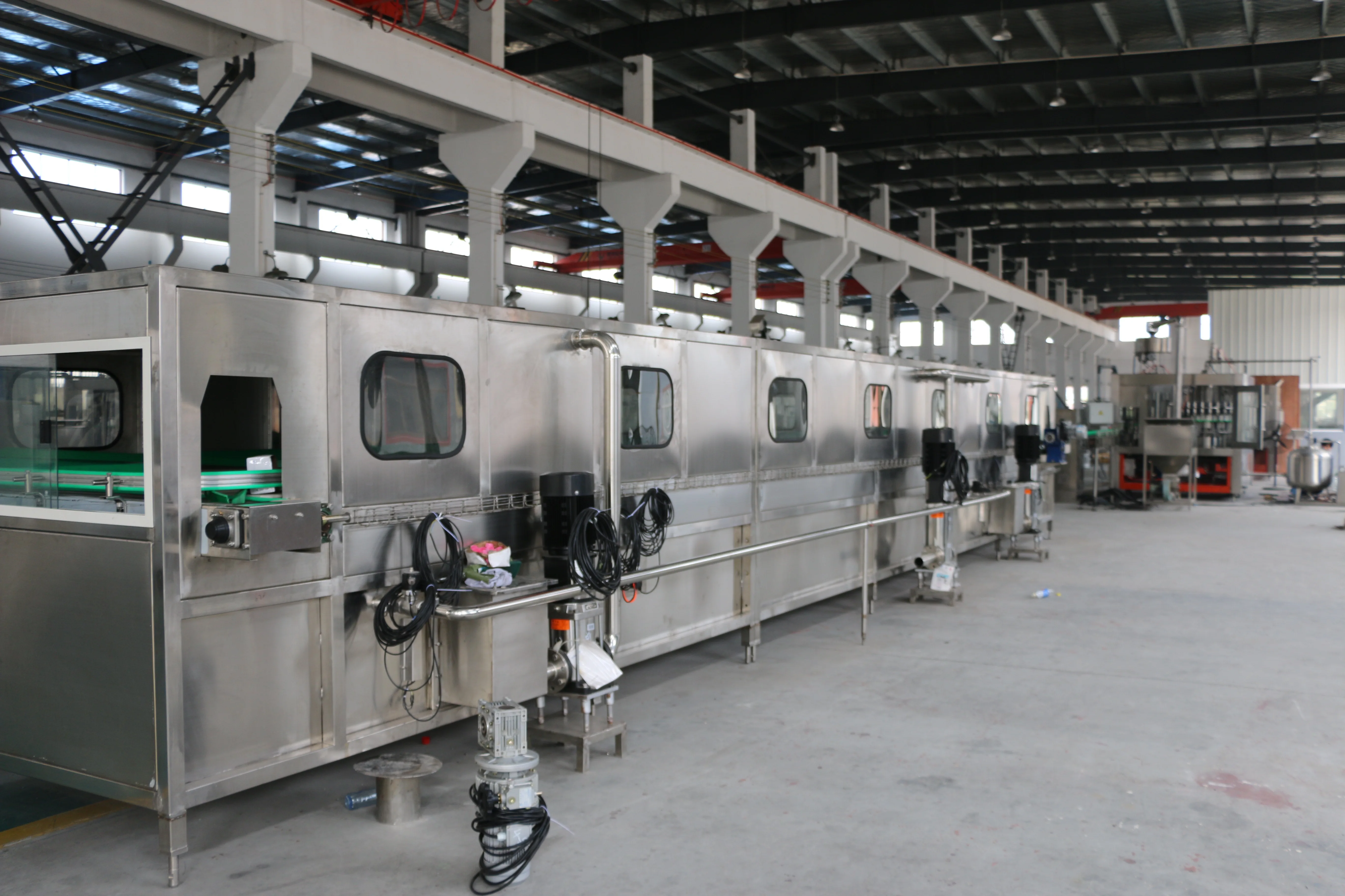water spraying bottle cooling tunnel for hot filling production line