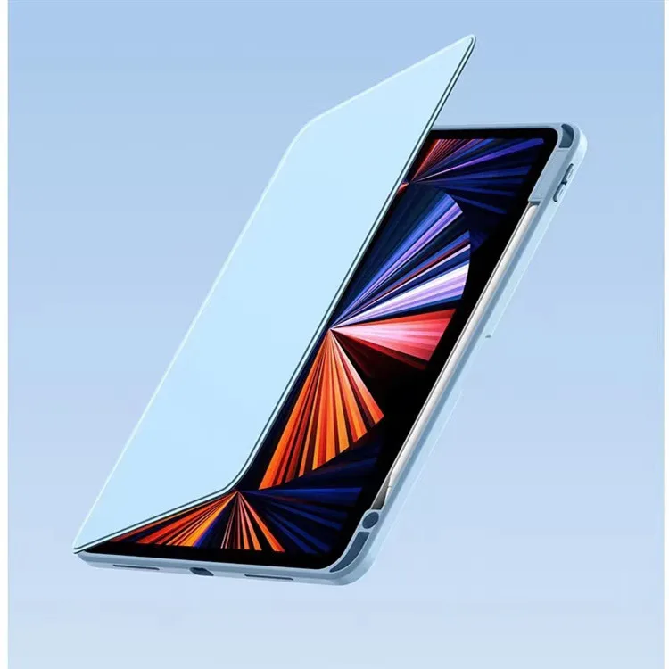 360 Rotatable Case for ipad 10.2 Case Cover for ipad pro 12.9 leather case Clear Hybrid Back Cover with Pencil Holder