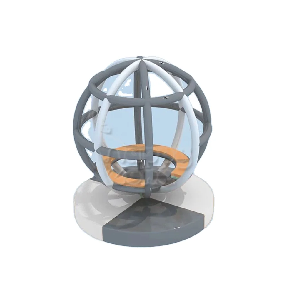 Commercial Playground Indoor Electric Carousel Manual Rotatable Seat Soft Play Equipment Merry Go Round for Toddler Play Area