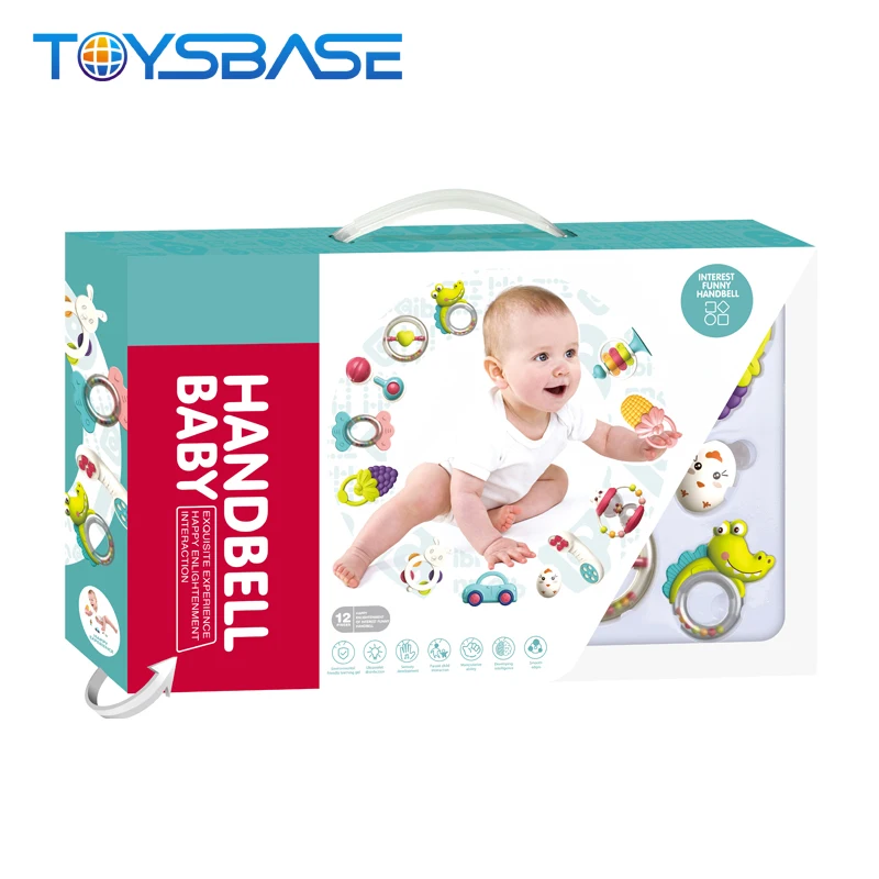 Soft Hand Bell Play Set 12PCS Baby Rattle Teething Toys