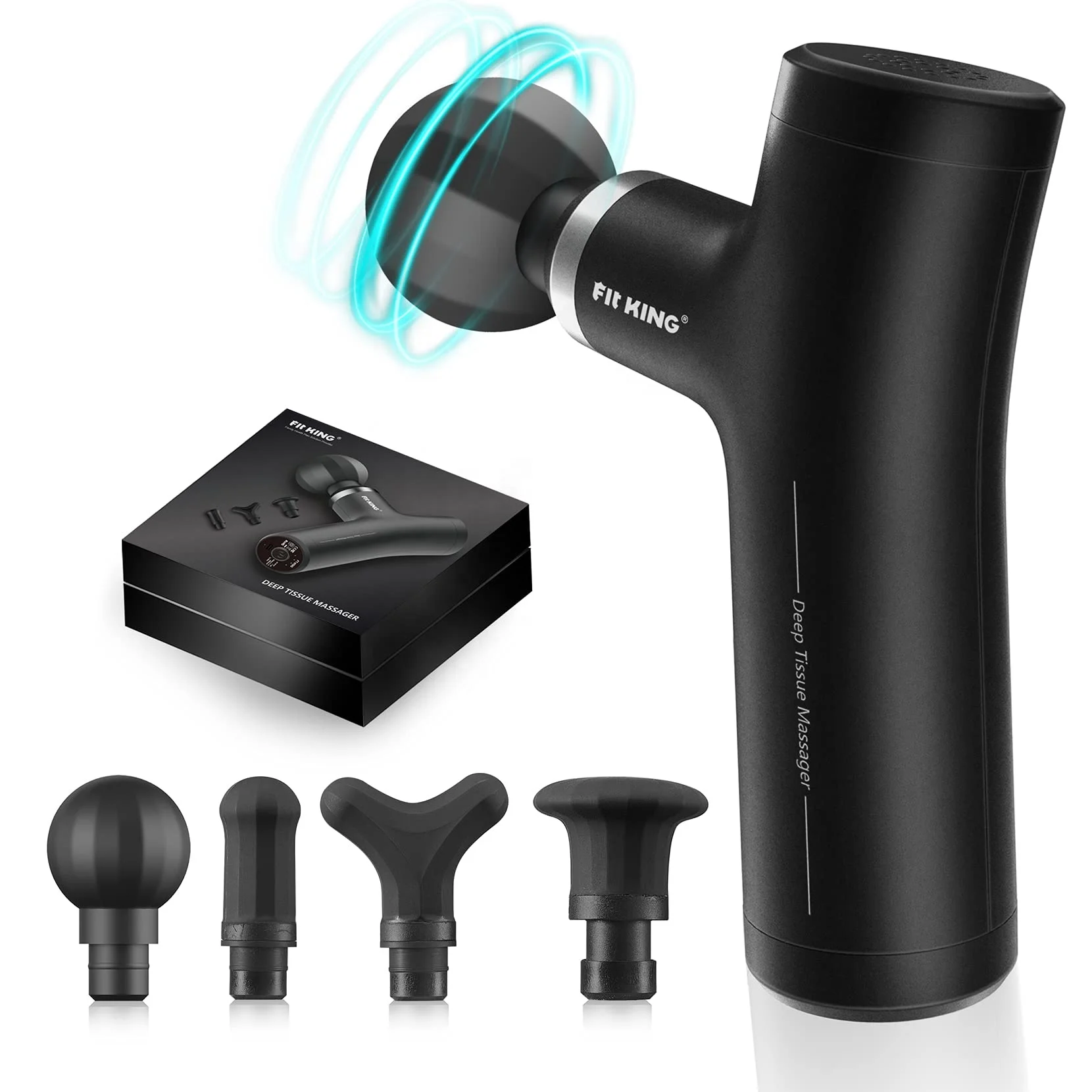 Massage gun dropshipping with lcd screen cordless 2020 massager new model gun touch screen post-workout muscle mini massager gun